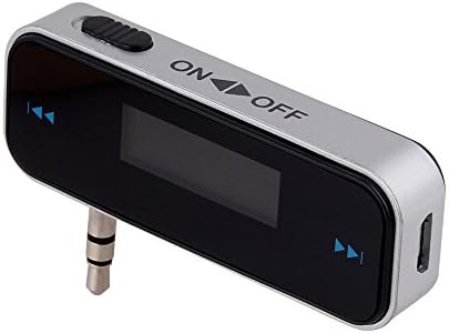 Truqori Mini Wireless In-car FM Transmitter Radio Adapter Built with Digital PLL and Rechargeable Battery,Suitable for iPhone,Samsung and Other Smart Phone or Audio Devices with 3.5mm Audio Jack