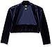 Amy Byer Girls' Big 3/4 Sleeve Velvet Shrug