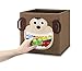 Whitmor Monkey Collapsible Cube, Brown