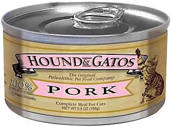 Hound and Gatos Pork Can Cat Food 24pk