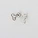 Earrs T-Backs Pierced Ear Lobe Gold or Silver Magic Earring Back Lifts Support Post/Stud (Silver)