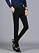 VEGORRS Men's Slim Fit Wrinkle-Free Casual Stretch Pants, Comfort Suit Pant Dress Trousers,Black Pants
