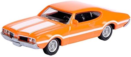 SCHUCO SEE MRC 2611700 1/87 1969 Olds 442 Coupe Orange w/White Stripes