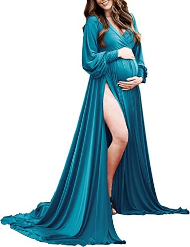 silk maternity dress for photoshoot Sunset Silk Chiffon