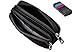 Big Black Pencil Case Pouch Bag with Two Compartments for Adults Teen Girls Boys Kids Women Men