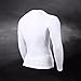 FITTOO Men's Compression Shirt Long Sleeve T-Shirt Dry Top White(M)