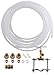 LDR Industries 509 5100 Ice Maker and Humidifier Installation Kit 1/4-Inch x 25ft Flexible Hose for Potable Water Filter System, Poly Tubing primary