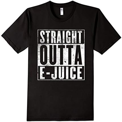Men's Straight Outta E-Juice - Funny Vape T-Shirt - Unisex Large Black