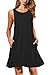 AUSELILY Women's Summer Dress Sleeveless Floral Mini Dresses with Pockets Bohemian Dress 2025 New