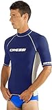 Cressi Man Short Sleeve Rash Guard, blue, L