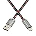 Kinbashi Lightning Cable 3 Pack 6Ft Nylon Braided for iPhone 8, 8Plus, iPhone X, iPhone 7, 7Plus and iPad