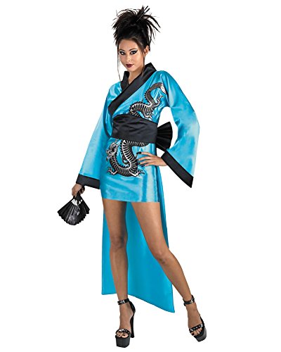 Dragon Geisha Adult Costume Japanese Chinese Kimono Theatre Costumes