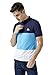 YIDI Polo Shirts for Men Short -Contrast Color Stitching Casual T-Shirt