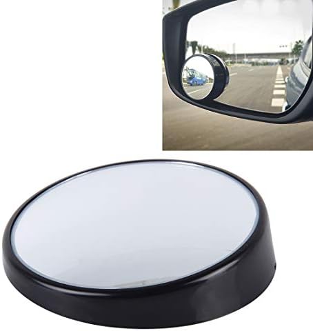 高価値 車のバックミラーアクセサリー 023車のブラインドスポットリアビューワイドアングルミラー 直径 7 5cm Black 色