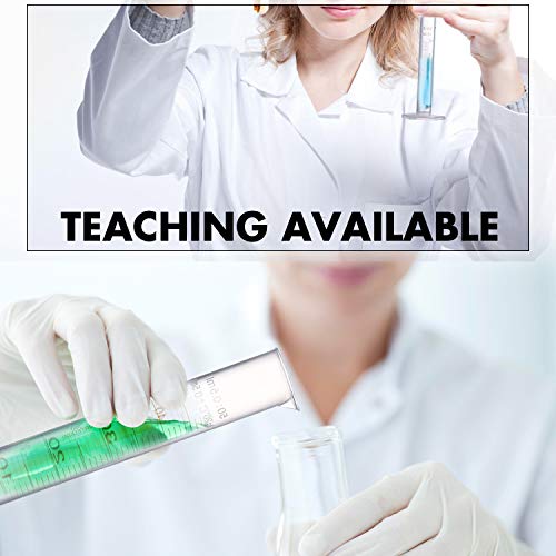 Young4us Measuring Cylinder Set, 4 Sizes Graduated Polypropylene Lab Test Tubes in 100 ml, 50 ml, 25 ml, 10 ml for Laboratory, Science Experiments with 4 Plastic Droppers in 3 ml - Thumbnail 5