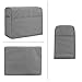 Luxja Dust Cover for Serger Sewing Machine, Serger Dust Cover with Storage Pockets for Extra Accessories (Compatible with Most Standard Singer and Brother Overlock Machines), Gray