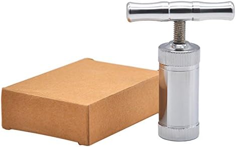Pollen Press and Pollen Presser with Heavy Durable T Shape Metal Aluminum Compressor Press Herb Grinder Spice Grinder by BesTim (Polished Aluminum Sliver)