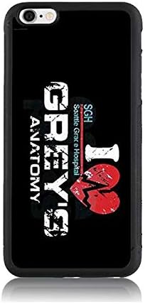 Greys Anatomy Heartbeat Print Case for Apple iPhone 6s, Shock-Absorption Soft Bumper + Hard Back Cover Anti-Scratch Drop Protection for iPhone 6s