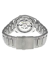 Seiko SNK601 Seiko 5 Reloj analógico automático con brazalete plateado de acero inoxidable