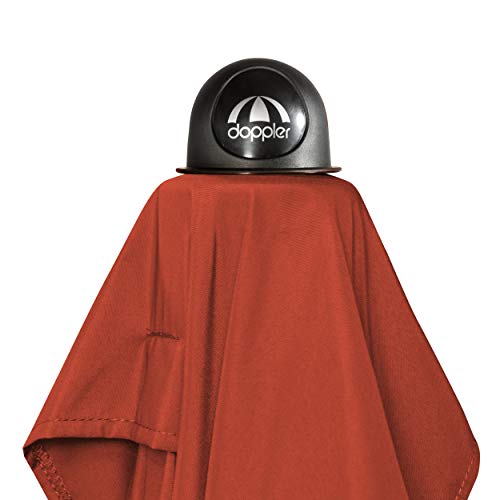 Doppler ACTIVE Auto Tilt 210x140 - Kurbel Sonnenschirm ideal für den Balkon - Regenabweisend - Knickbar - ca. 210x140 cm - Terracotta – Bild 8