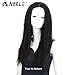 NOBLE MAX Dreadlock Braid Wig Black Dreadlock Hair Wig Lace Parting Wig for Black Women (26inches, FW1B/118)