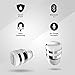 Rowkin Mini Plus+ True Wireless Earbud, Bluetooth Headphone w/Mic. Smallest Cordless Hands-Free Stereo Earphone Headset w/Charging Case for Android and iPhone (Buy 2 for Stereo Sound) - Silver