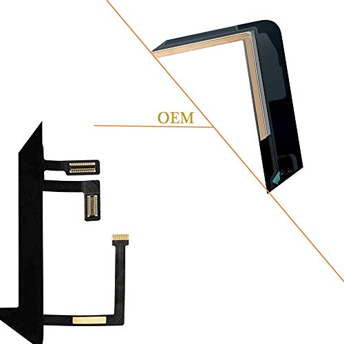 for 2017 iPad 5 Glass Touch Screen Digitizer Replacement Kit Black A1822, A1823 with Home Button Flex, Adhesive Tape, Screen Protector, Instruction Manual,and Repair Toolkit