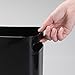 mDesign Plastic Small Trash Can, 1.5 Gallon/5.7-Liter Wastebasket, Narrow Garbage Bin, Handles for Bathroom, Laundry, Home Office - Holds Waste, Recycling, 10