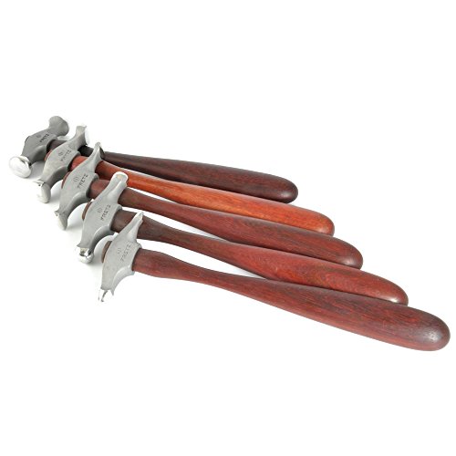 Fretz Jewelry Hammers Set HMR 1 through 5 Professional Jewelers Tool Kit (Set of 5 Hammers)
