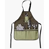 NIhtian Gardening Apron, Garden Apron for Women with Pockets, Waterproof Cloth Tool Apron Thickening Garden Tools Belt Multifunction for Women Men