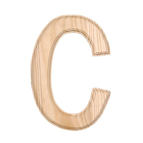 6" Blank Unfinished Wooden Letter C