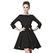 Heroecol 50s 60s Hepburn 3/4 Sleeve Style Vintage Retro Swing Rockailly Dresses