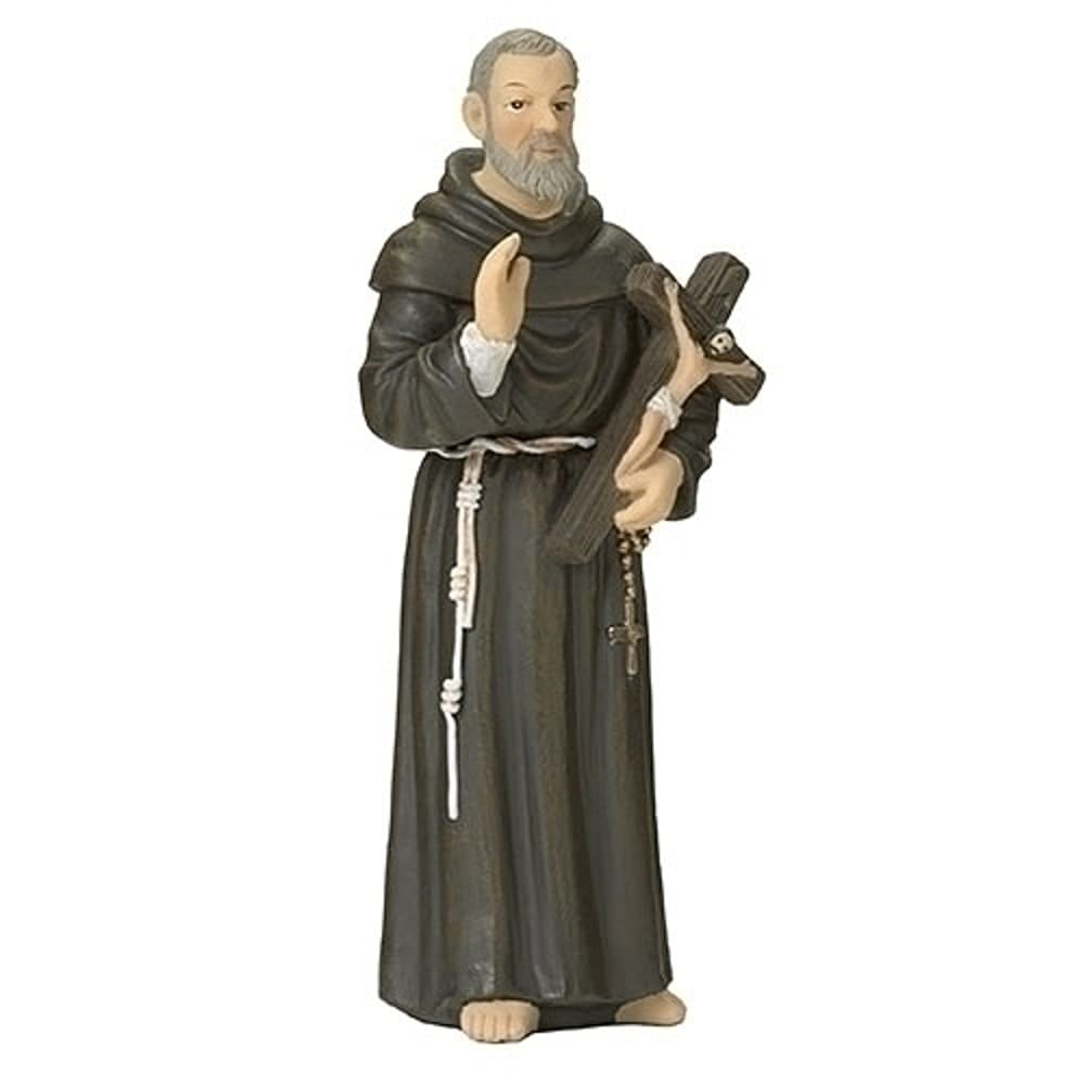 Religious Figurine Padre Pio The Capuchin Stigmatist Resin Sculpture Ornament
