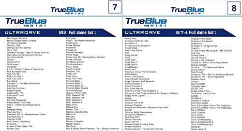 True Blue Mini Ultradrive Pack 813 Games for Genesis / MegaDrive Mini (Ultradrive Pack)