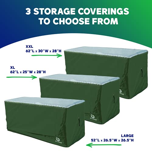 YardStash Deck Box Cover Heavy Duty, Waterproof Covers for Outdoor