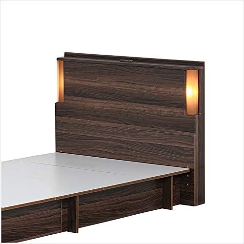 後付けヘッドボード 宮棚タイプ05 ベッド ヘッドボードのみ シングル 木製 Blocco ブラウン お買い得品 ウォールナット ヘッドレスタイプに取付可能 05単品