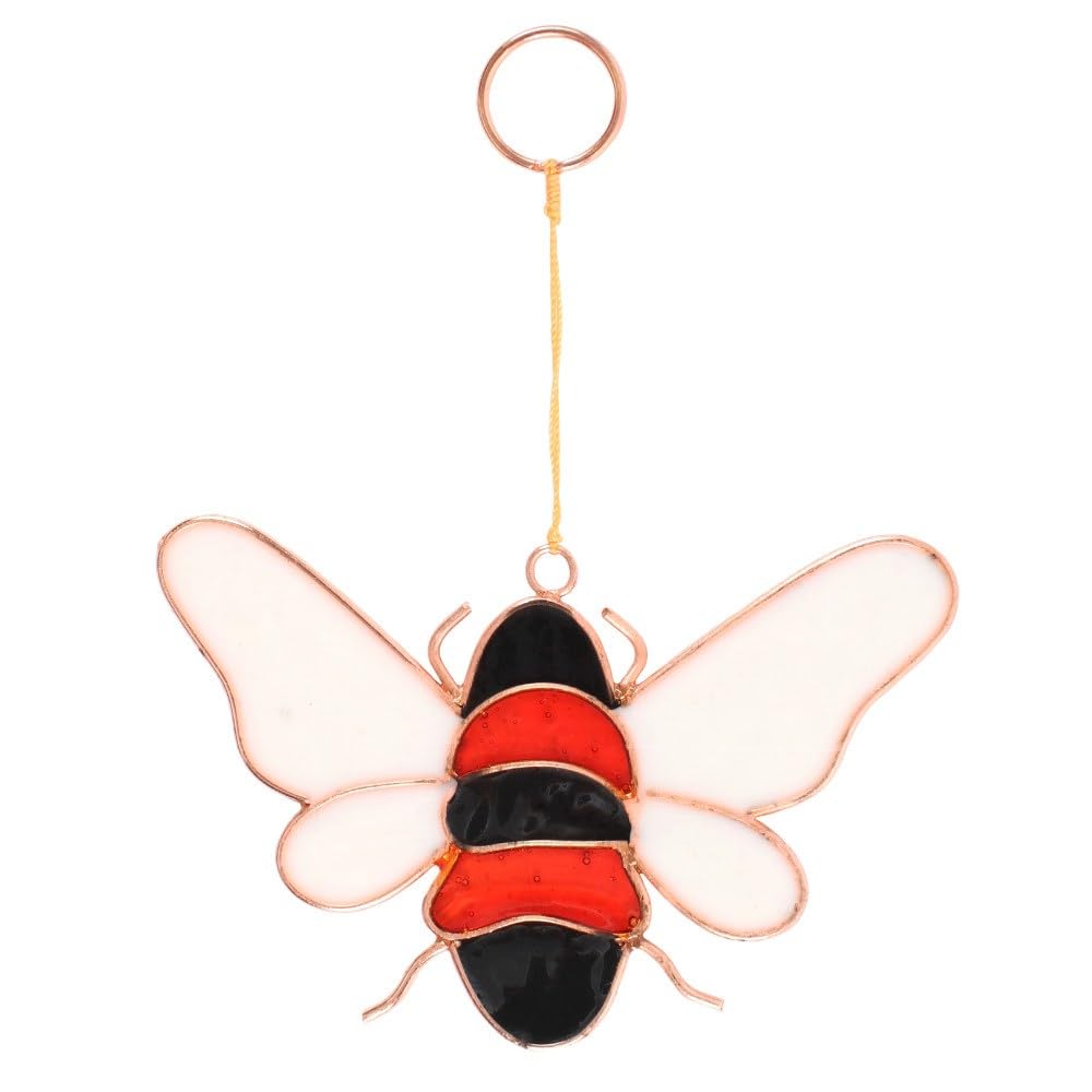 Stunning Mulicolor Resin Bee Suncatcher - 7cm x 11cm (1 Pc.) - Unique & Eye-Catching Design - Durable Material - Perfect for Home & Office Decor