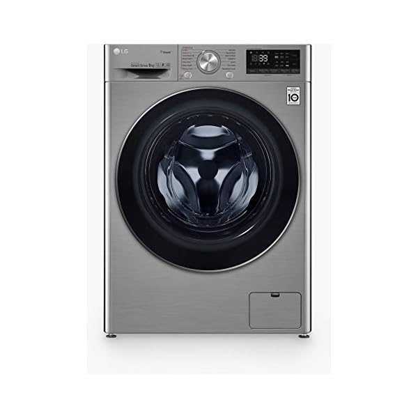 V7-F4V709STSE-9kg-1400rpm-WiFi-Connected-Washing-Machine LG V7 F4V709STSE TurboWash 9kg Freestanding Washing Machine Graphite