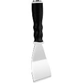 Mister Rui 3" Bent Heavy Duty Scraper, Hammer End, Pole Socket, Stainless | Heavy-duty bent scraper, 3" blade for paint removal and surface repair. Hammer end with pole socket for extension pole