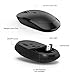 Wireless Keyboard Mouse, Jelly Comb 2.4GHz Ultra Slim Compact Full Size Rechargeable Wireless Keyboard and Mouse Combo for Laptop, Notebook, PC, Desktop, Computer, Windows OS - Black