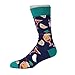 Zmart Novelty Crazy Crew Socks Funny Shark Beer Alien Food Poker Cotton Dress Socks