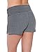 Fold-Over Waistband Stretchy Cotton-Blend Yoga Shorts