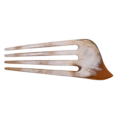 Marycrafts multicolor artful carved buffalo horn 4 pron…