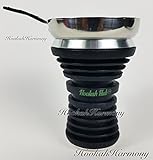 The HOOKAH HUB Black Shisha Bowl Silicone with Metal Screen Wind Cover Charcoal Screen