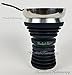 The HOOKAH HUB Black Shisha Bowl Silicone with Metal Screen Wind Cover Charcoal Screen