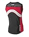 Triathlon SLS3 Men`s FX Tri Top 3 Pockets Full Zipper Jersey - Singlet -Tank (Black/Red, M)