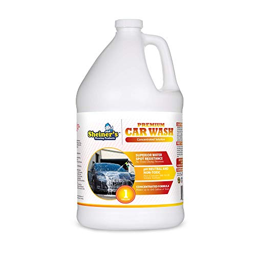 Sheiner's Premium Car Wash Soap and Car Shampoo - No Towel Dry Spot Free Cleaning - Compatible with Car Wash Sprayer Machines - 1 Gallon Concentrated Formula Makes Up to 64 Gallons - Thumbnail 7