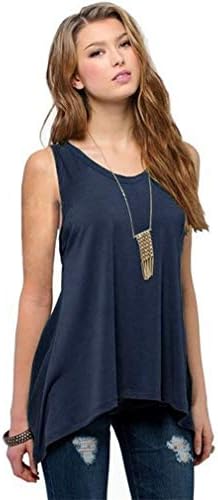 WANQUIY Women's O Neck Plus Size Vest Stretchy Off Shoulder Sleeveless Blouse Tops Tank Top Tunic Shirt Beige