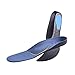 Dr. Foot Full Orthotics Shoe Insoles - Arch Support Inserts Correct Flat Feet, Over-Pronation, Fallen Arch (S - W6.5-8 | M5.5-7) Blue&Black