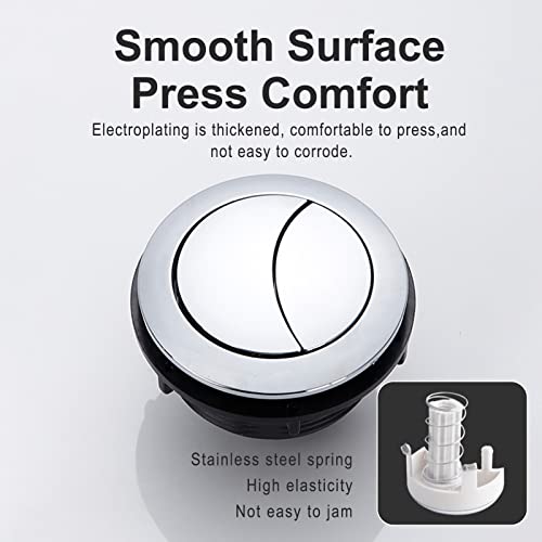 JUMXSRLE 38MM Toilet Tank Dual Flush Button Replacement Push Button